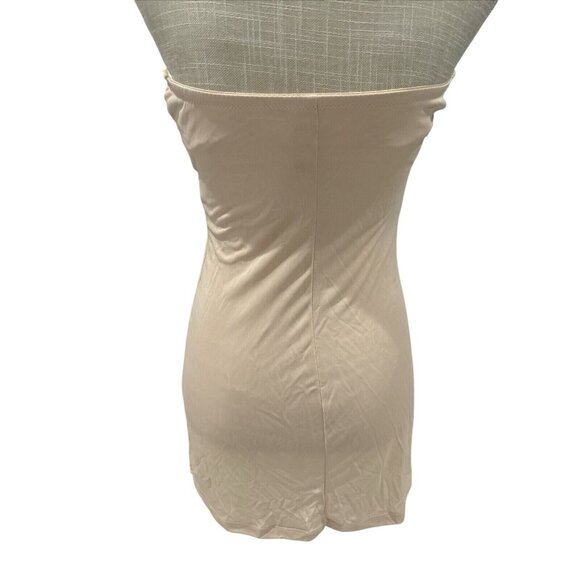 Cabernet Womens M Beige Strapless Slip Dress - Picture 4 of 5